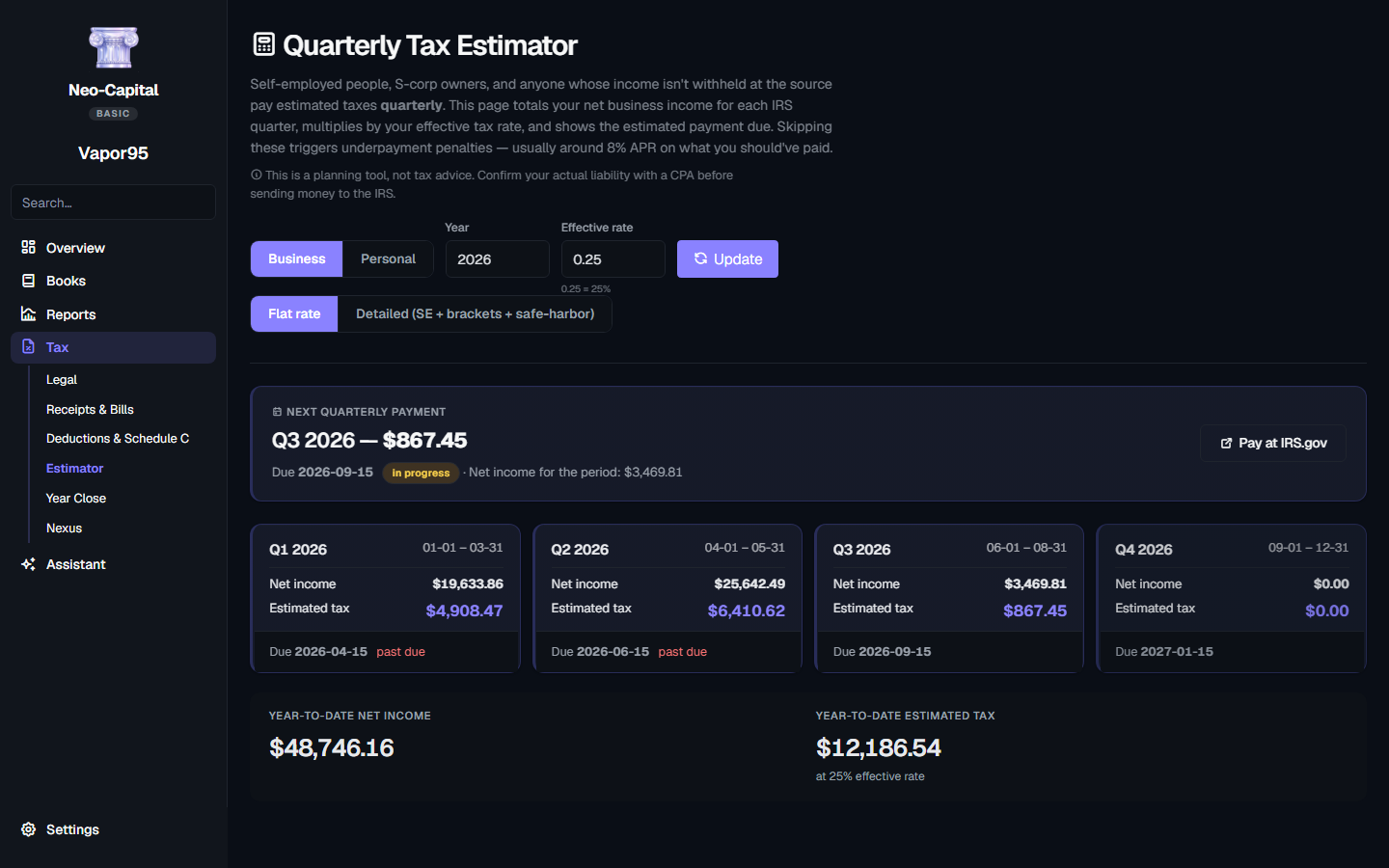 Quarterly Tax